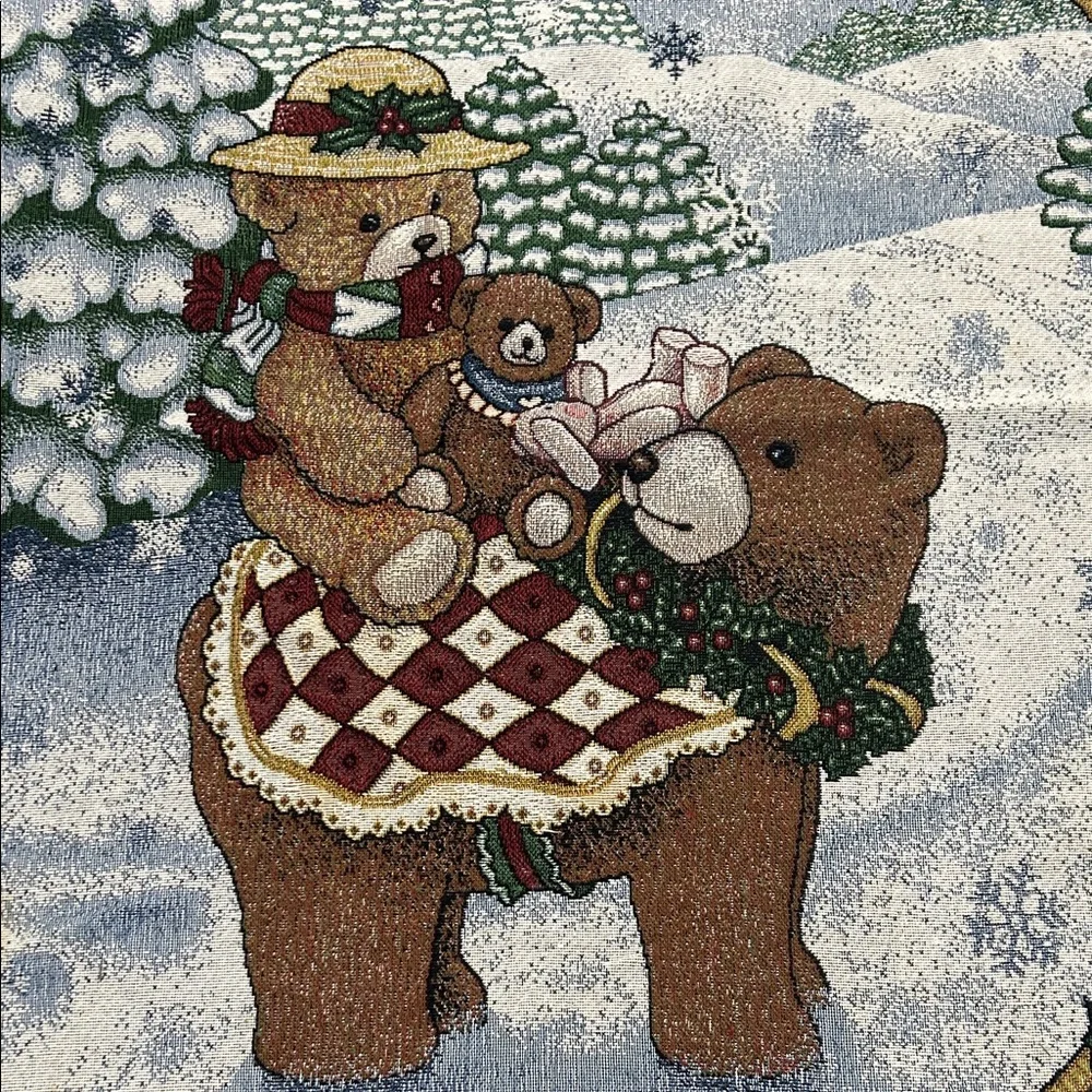 Holiday Tapestry Blanket-Bainbridge Bears
